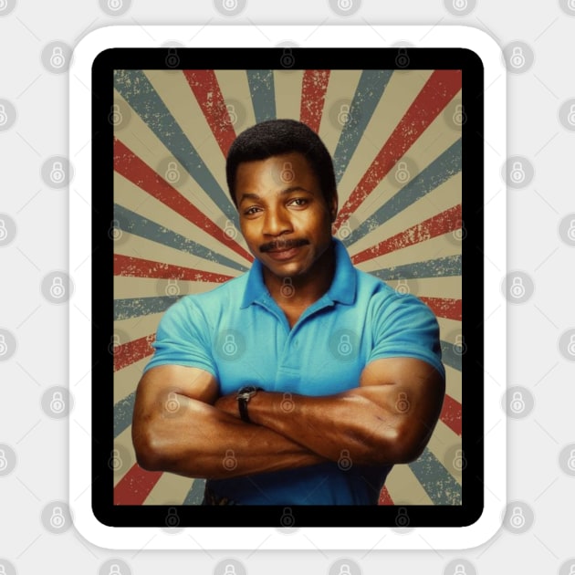 Carl Weathers Sticker by LivingCapital 